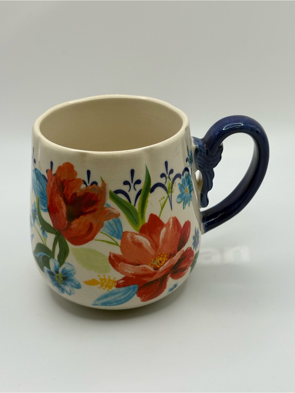 Pioneer Woman Stoneware Coffee Cup Mug Spring Bouquet Floral Farmhouse 19 Fl Oz